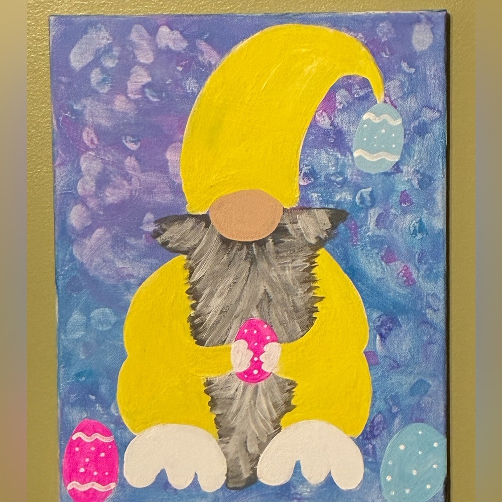 Easter Gnome Painting